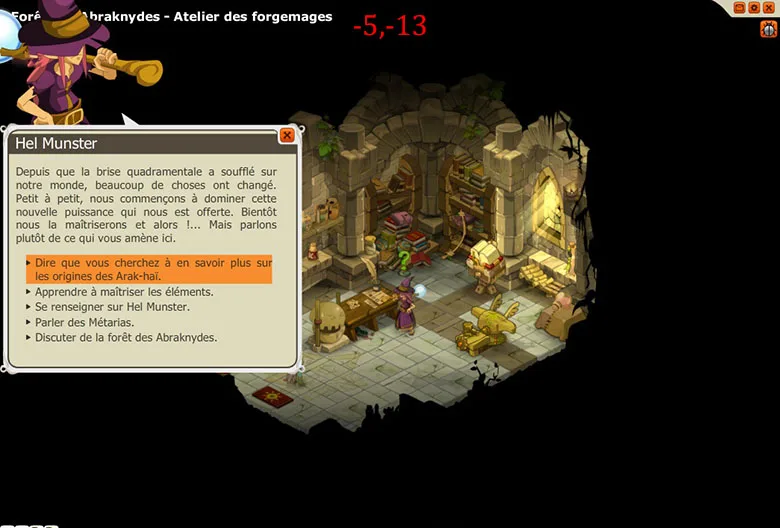 quete foret des abraknydes