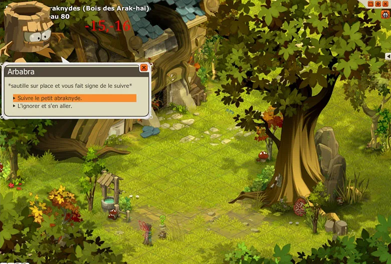 quete foret des abraknydes