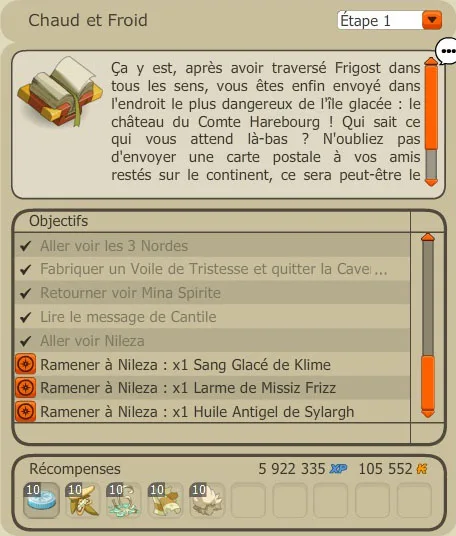 quete chaud et froid