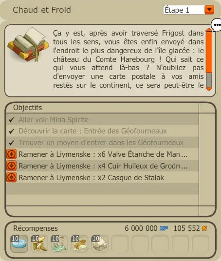 quete chaud et froid