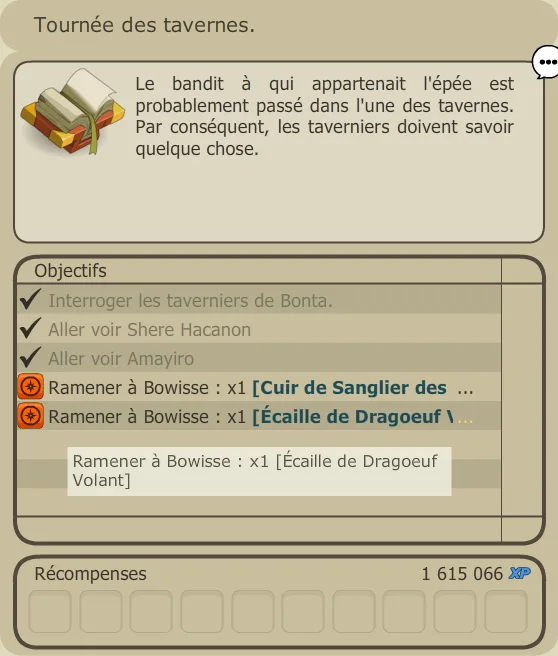 quête alignement Bonta
