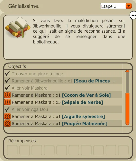 quête alignement Bonta