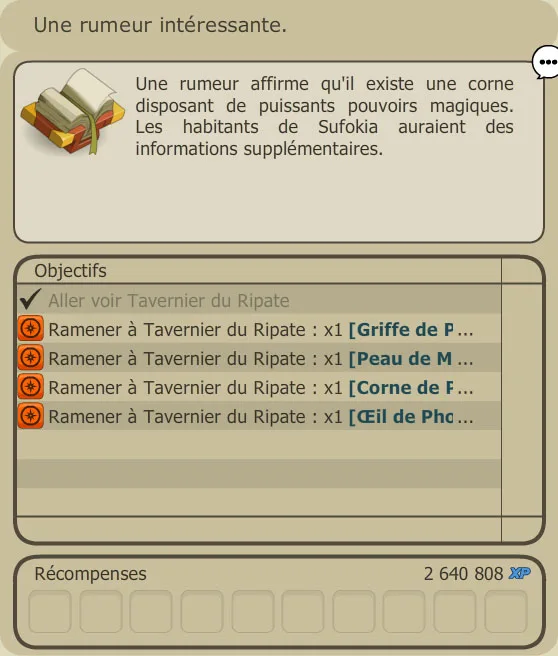 quête alignement Bonta