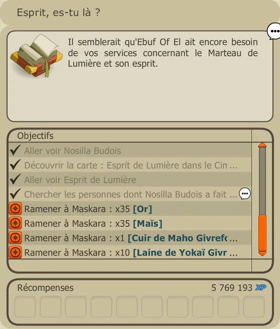 quête alignement Bonta