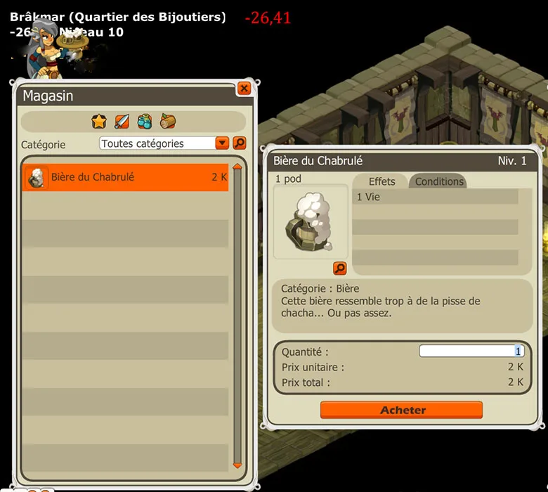 quête alignement Brakmar
