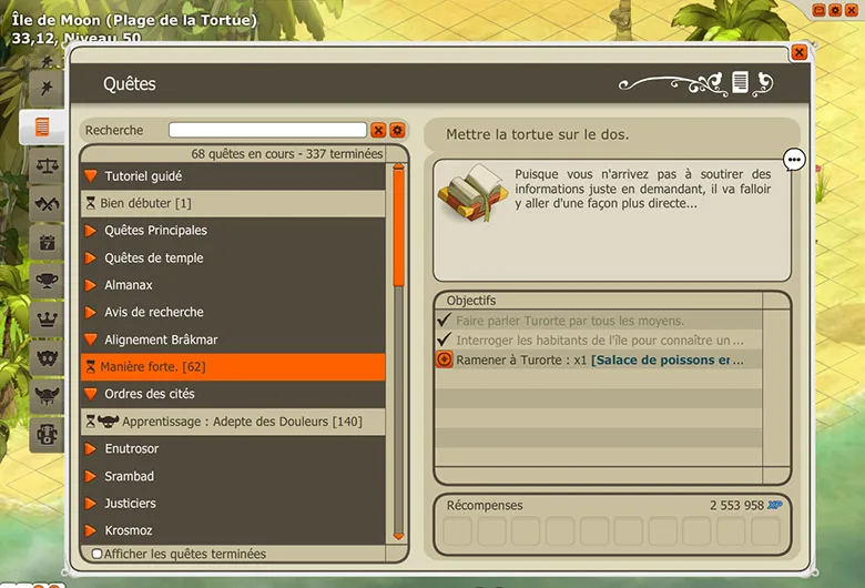quête alignement Brakmar
