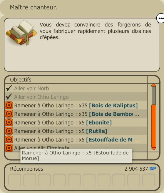 quête alignement Brakmar