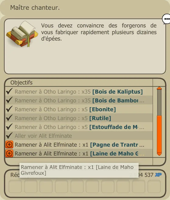 quête alignement Brakmar