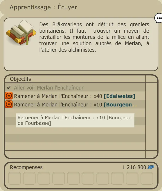 quête ordre coeur Vaillant Bonta