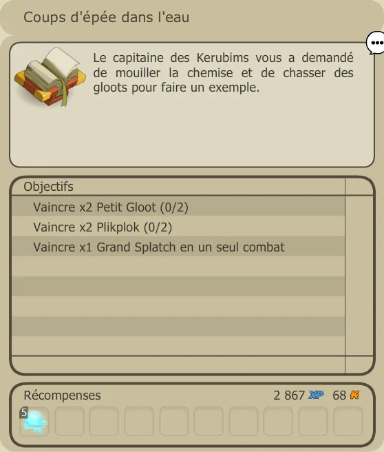 quête service dans la milice