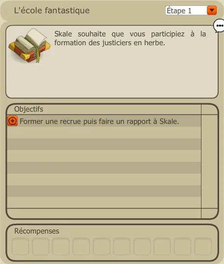 quete l'école fantastique