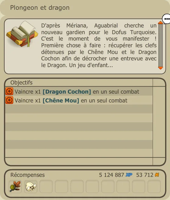 quete dofus turquoise