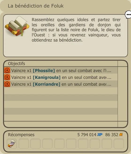 quete dofus turquoise